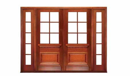hampshire 6 light: double door +  two sidelights