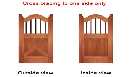 archtop dowel & crossbar gates - TG33